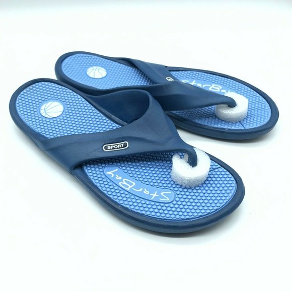 Star Bay Mens Flip Flop Sandals Rubber 